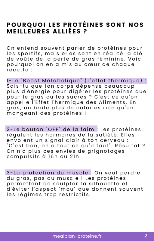 Mealplan perte de gras protéiné – Image 2